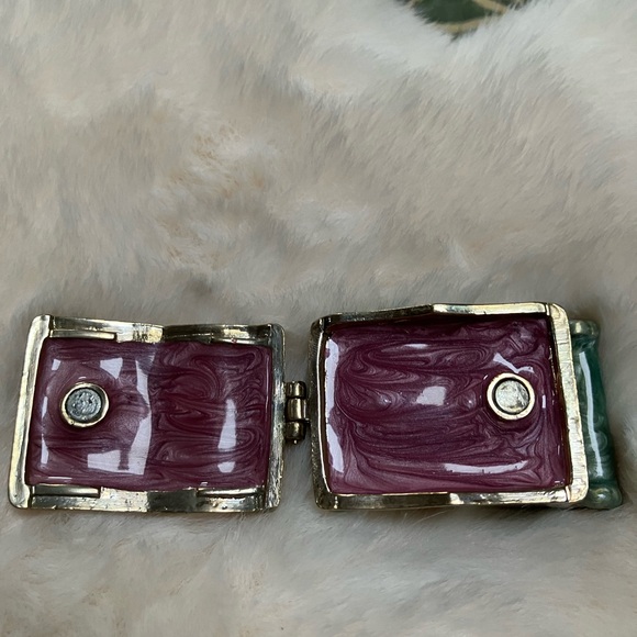 Stunning Vintage marble MONET cat on a couch - opens up- look at my eyes ! - Picture 6 of 7